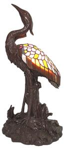 Vitrážové stolná lampa Tiffany Pélican - 21 * 21 * 53 cm E14 / max 1 * 25W - Clayre & Eef