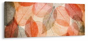 Obraz maľovaného jesenného lístia (120x50 cm)