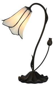 Stolová lampa v tvare kvetu Tiffany Cloches - Ø 17*43 cm E14/max 1*25W - Clayre & Eef