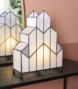Stolová lampa Tiffany v neobvyklom tvare Crame - 30*4*25 cm - Clayre & Eef