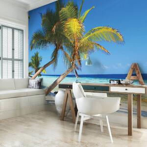 Fototapeta - Tropická pláž (152,5x104 cm)