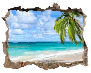 Díra 3D ve zdi nálepka Tropické pláže nd-k-178941765
