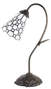 Stolná Tiffany lampa kamienky TransparentEye - 30*17*48 cm E14/max 1*25W - Clayre & Eef