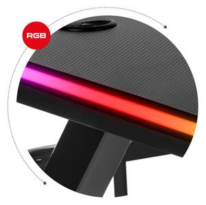 Herný stôl Hero - 5.0 čierny RGB