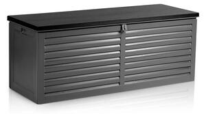 Záhradný box 143 x 57 x 53,5 cm 390 litrov čierno-sivý