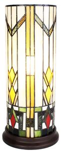 Valcová stolná lampa Tiffany - Ø 18*40 cm E14/max 1*25W - Clayre & Eef