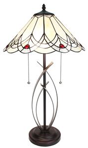 Stolná lampa Tiffany Red Dot - 39x69 cm E27/max 2x60W - Clayre & Eef