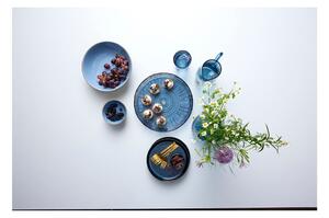 Modrý sklenený servírovací tanier ø 30 cm Kusintha – Bitz