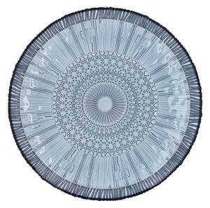 Modrý sklenený servírovací tanier ø 30 cm Kusintha – Bitz