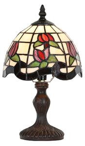 Malá stolná lampa Tiffany s tulipánmi Tulip - Ø 18*30 cm E14/max 1*25W - Clayre & Eef