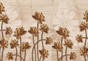 Fototapeta - Abstrakcia kvetov (147x102 cm)