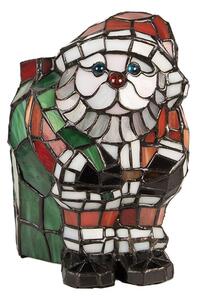 Stolná Tiffany lampa Santa Claus - 17 * 11 * 22 cm / E14 / max. 1x25W - Clayre & Eef
