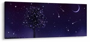 Obraz - Noc zachytená ilustrácou (120x50 cm)
