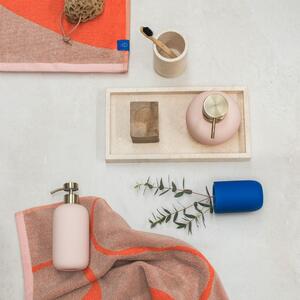 Oranžové/svetlohnedé uteráky v súprave 2 ks z Bio bavlny 50x90 cm Nova Arte – Mette Ditmer Denmark