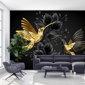 Fototapeta - Zlatí kolibríci (147x102 cm)