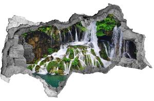 Nálepka fototapeta 3D Vodopád v horách nd-b-85137892
