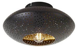 Orientálne stropné svietidlo čierne so zlatom 25 cm - Radiance