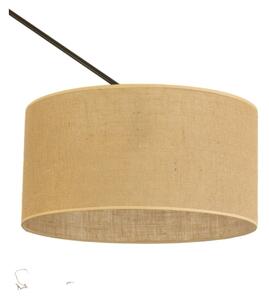 LED nastaviteľný luster na tyči GORTA 1xE27/60W/230V juta