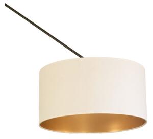 LED nastaviteľný luster na tyči GORTA 1xE27/60W/230V biela/zlatá