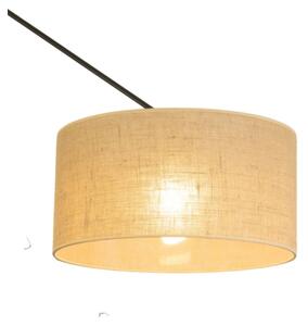LED nastaviteľný luster na tyči GORTA 1xE27/60W/230V juta