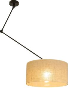 LED nastaviteľný luster na tyči GORTA 1xE27/60W/230V juta
