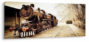 Obraz - Historická lokomotíva (120x50 cm)