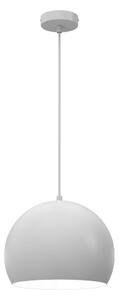 Závesné svietidlo SOOL na lanku 1xE27/15W/230V pr. 27 cm biela