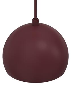 Závesný luster na lanku SOOL 1xE27/15W/230V, priemer 15 cm, bordový