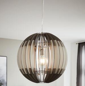 Eglo 63256 - Luster na lanku OLMERO PRO 1xE27/60W/230V pr. 40 cm šedá/biela