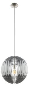 Eglo 63256 - Luster na lanku OLMERO PRO 1xE27/60W/230V pr. 40 cm šedá/biela