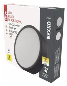 Matne čierne LED stropné svietidlo Nexxo - EMOS