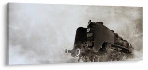 Obraz - Vlak v hmle (120x50 cm)