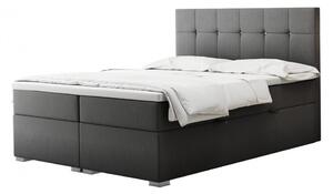Pohodlná manželská posteľ SILVIE 160x200 - svetlosivá