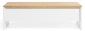 Konferenčný stolík v dekore duba v bielo–prírodnej farbe 60x110 cm Abilen – Kave Home