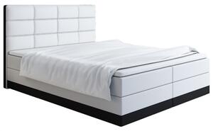 Čalúnená posteľ 140x200 LILLIANA 1 - biela / čierna