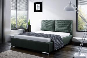 Praktická posteľ s vankúšmi 200x200 DUBAI - zelená