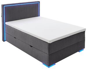 BOXSPRINGOVÁ POSTEĽ, 140/200 cm antracitová Boxxx - Postele, Online Only