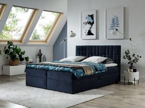 Kontinentálna posteľ 120x200 IVANA 3 - modrá + topper ZDARMA