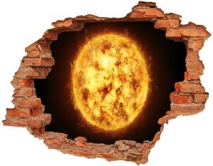 Nálepka 3D diera na stenu samolepiaca Slnko nd-c-80685077