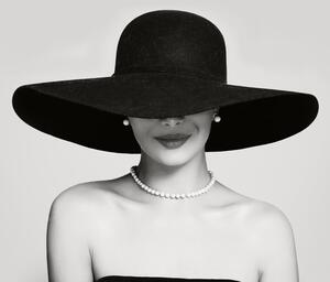 Fototapeta - Žena s klobúkom (147x102 cm)