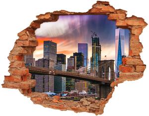 Samolepiaca nálepka na stenu Manhattan new york city
