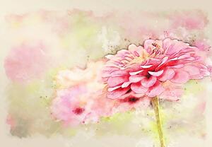 Fototapeta - Maľovaný kvet (147x102 cm)
