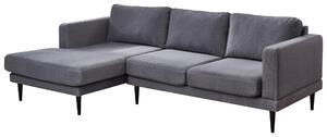 ROHOVÁ SEDAČKA, textil, sivá Carryhome - Sedačky, Online Only