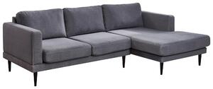 ROHOVÁ SEDAČKA, textil, sivá Carryhome - Sedačky, Online Only