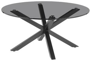 KONFERENČNÝ STOLÍK, sivá, čierna, kov, sklo, 82/82/40 cm Xora - Stolíky do obývačky