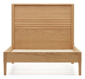 Jednolôžková posteľ z dubového dreva s roštom v prírodnej farbe 90x200 cm Lenon – Kave Home