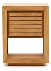 Nízka skrinka pod umývadlo z teakového dreva v prírodnej farbe 60x80 cm Saula – Kave Home