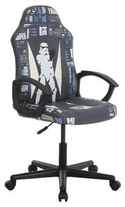 HERNÁ STOLIČKA, vzhľad kože, sivá, čierna, biela, svetlomodrá Star Wars - Online Only kancelárie, Online Only