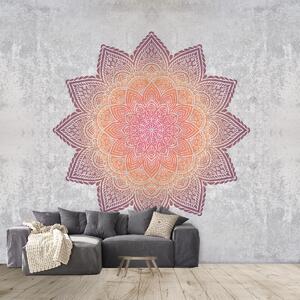 Fototapeta - Mandala s betónovým motívom (147x102 cm)