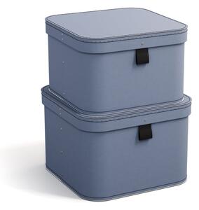 Kartónové úložné boxy s vekom v súprave 2 ks Ludvig – Bigso Box of Sweden